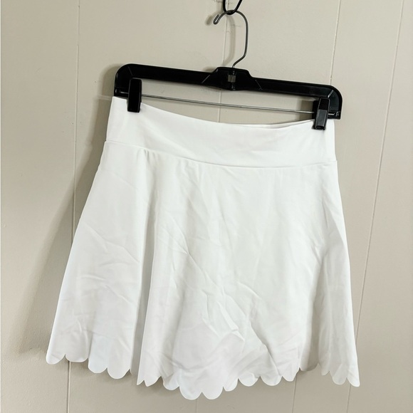 J Crew white active scallop skirt size M new - Picture 6 of 6